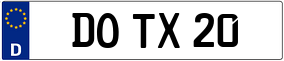 Trailer License Plate